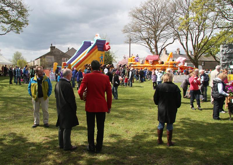 Green 1.jpg - After the dancing the stalls and entertainment were on the main village green.